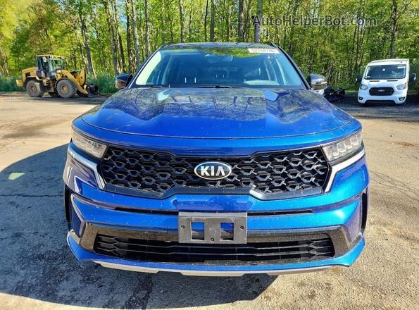 5XYRL4LC3MG017242 2021 KIA SORENTO Blue Դիմացի տեսք