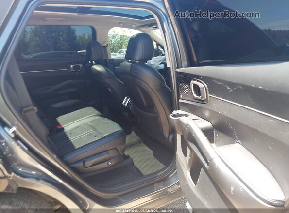5XYRL4LC4MG002894 2021 KIA SORENTO Gray Rear seats view