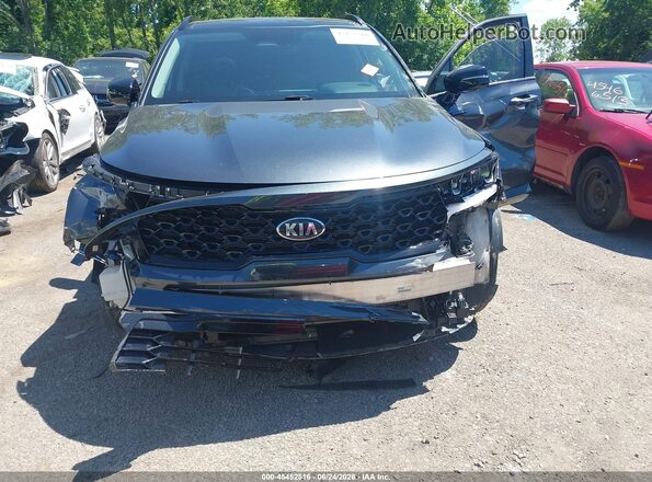 5XYRL4LC4MG002894 2021 KIA SORENTO Gray Front interior view