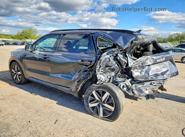 5XYRL4LC5NG140591 2022 KIA SORENTO Black Trasero izquierdo