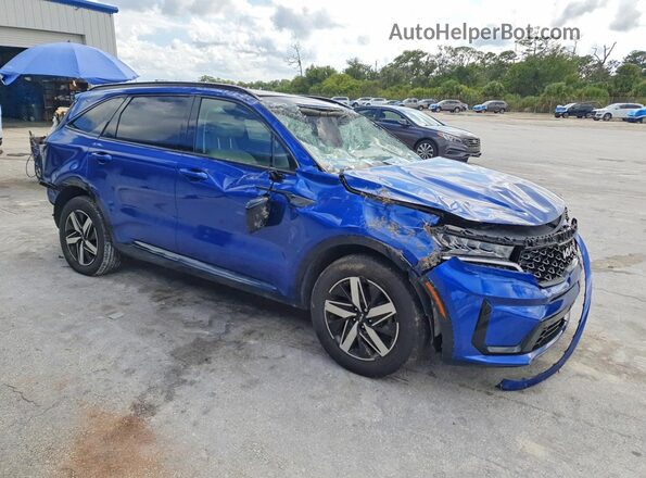 5XYRL4LC5NG160405 2022 KIA SORENTO Blue წინა მარჯვენა