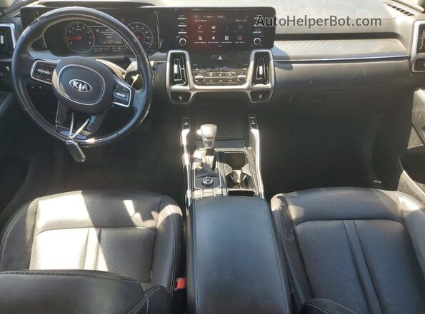5XYRL4LC7MG045741 2021 KIA SORENTO Black წინა პანელის ხედი