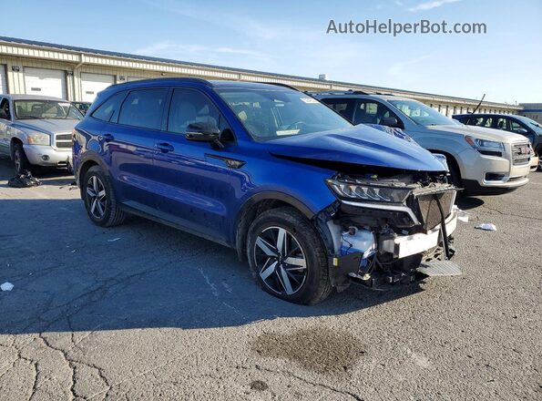 5XYRL4LC8NG128662 2022 KIA SORENTO Blue 