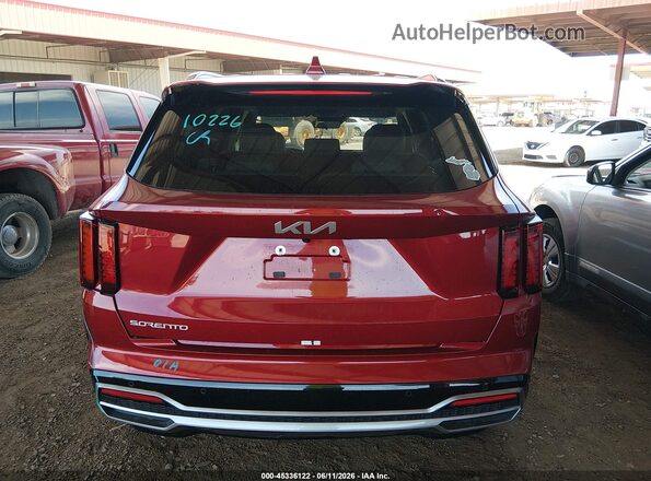 5XYRL4LC9PG191384 2023 KIA SORENTO Red 