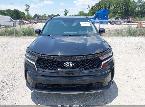 5XYRL4LCXMG035382 2021 KIA SORENTO Black Սարքավորումների վահանակի տեսք