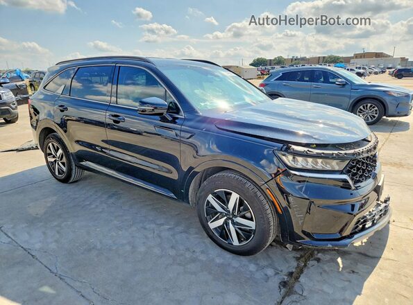 5XYRL4LCXMG049847 2021 KIA SORENTO Black Передня права чверть