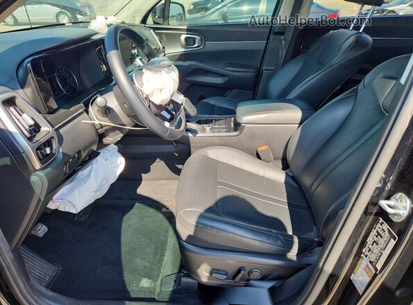5XYRL4LCXMG049847 2021 KIA SORENTO Black Вид салону спереду