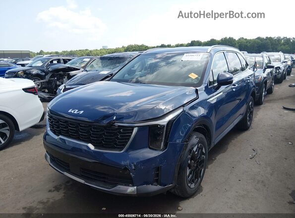 5XYRLDJC4SG326234 2025 KIA SORENTO Blue Vista tres cuartos delantera izquierda