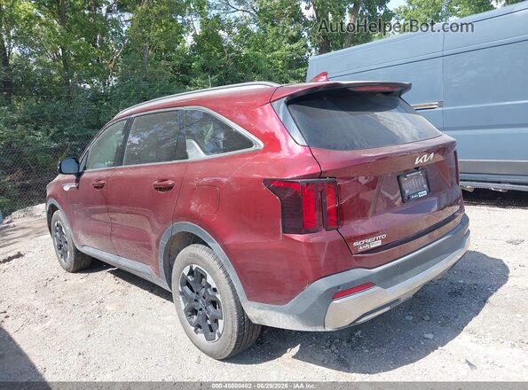 5XYRLDJC5RG293688 2024 KIA SORENTO Burgundy Trasero izquierdo