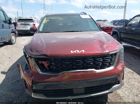 5XYRLDJC5RG293688 2024 KIA SORENTO Burgundy Vista del cuadro de instrumentos