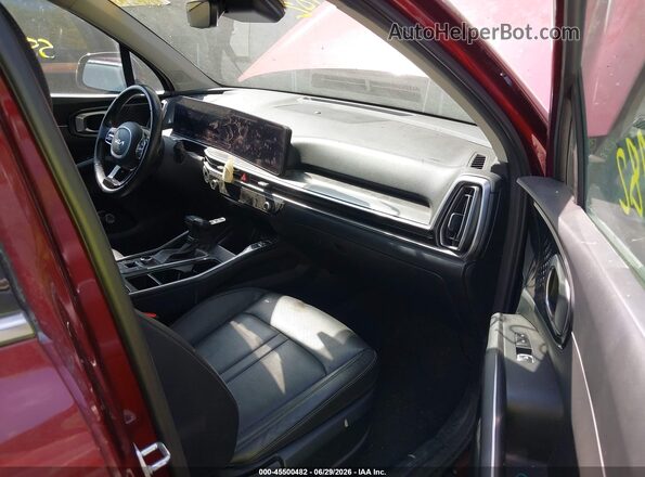 5XYRLDJC5RG293688 2024 KIA SORENTO Burgundy Vista interior delantera