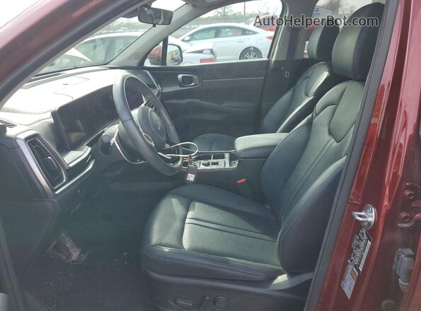 5XYRLDJC5SG316019 2025 KIA SORENTO Burgundy Front interior view