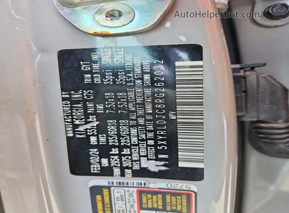 5XYRLDJC8RG262032 2024 KIA SORENTO Gray 