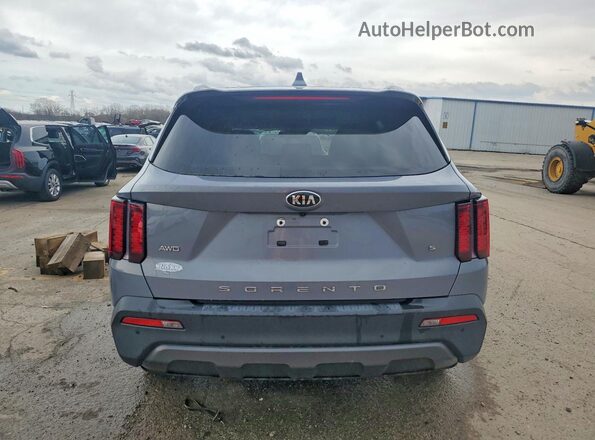 5XYRLDLC0MG068665 2021 KIA SORENTO Blue Widok z tyłu