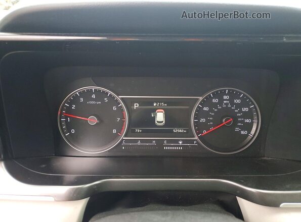 5XYRLDLC0MG068665 2021 KIA SORENTO Blue Widok zestawu wskaźników