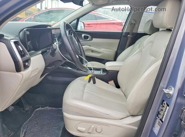 5XYRLDLC0MG068665 2021 KIA SORENTO Blue Widok wnętrza z przodu