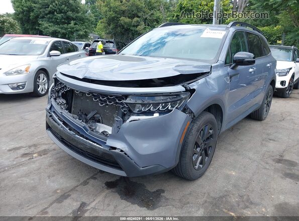5XYRLDLC0NG096581 2022 KIA SORENTO Gray Առջևի ձախ երեք քառորդ տեսարան