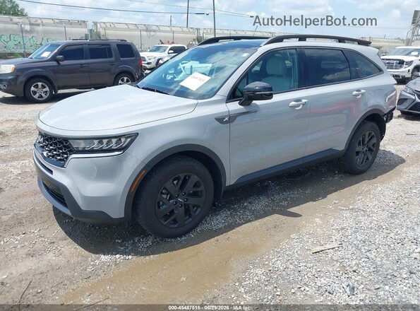 5XYRLDLC0PG195985 2023 KIA SORENTO Gray Vista tres cuartos delantera izquierda