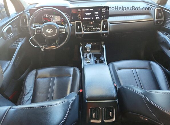 5XYRLDLC1MG007762 2021 KIA SORENTO Charcoal Dashboard view