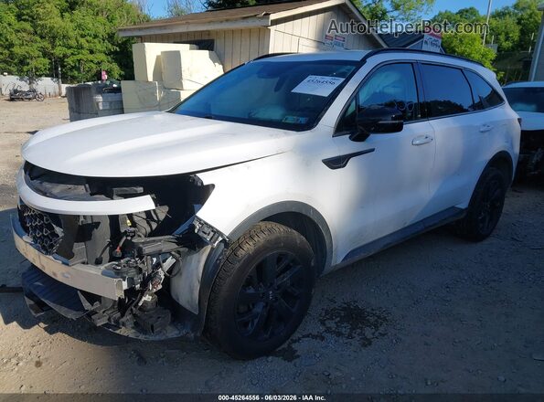 5XYRLDLC2MG017376 2021 KIA SORENTO White Առջևի ձախ երեք քառորդ տեսարան