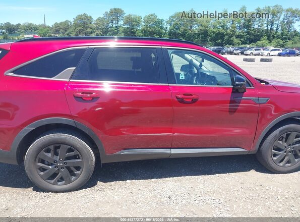 5XYRLDLC2MG021573 2021 KIA SORENTO Red Rear interior view
