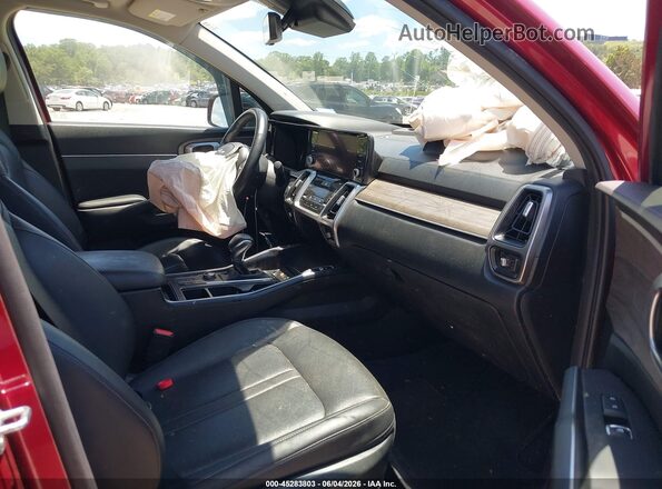 5XYRLDLC2PG179853 2023 KIA SORENTO Burgundy Вид салону спереду