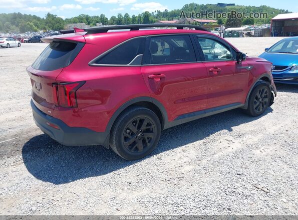 5XYRLDLC2PG179853 2023 KIA SORENTO Burgundy Задня права чверть