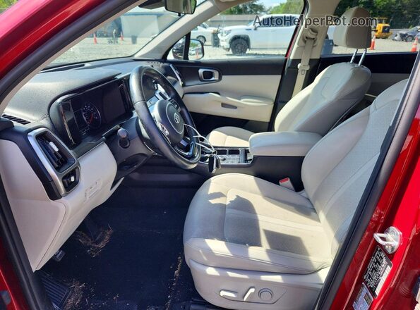 5XYRLDLC8MG022372 2021 KIA SORENTO Red წინა სალონის ხედი