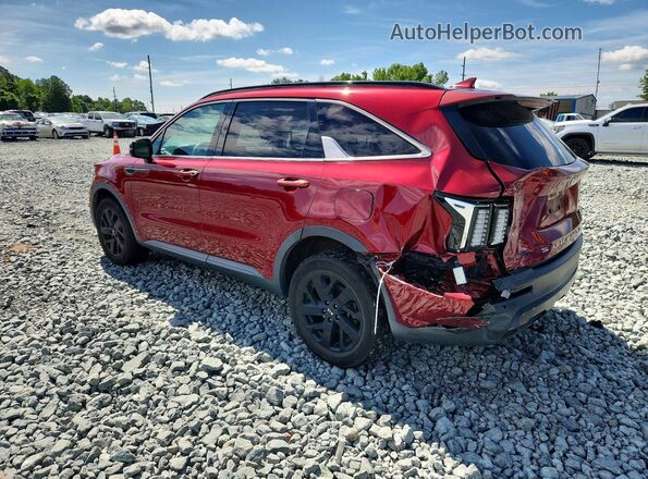 5XYRLDLC8MG022372 2021 KIA SORENTO Red უკანა მარცხენა