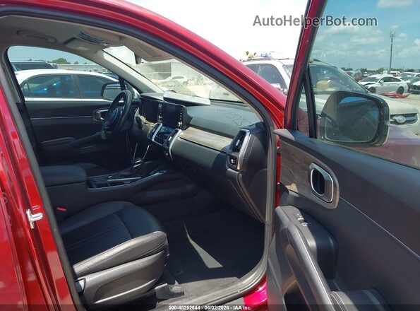 5XYRLDLC8NG144778 2022 KIA SORENTO Red Widok wnętrza z przodu