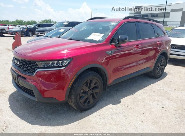 5XYRLDLC8NG144778 2022 KIA SORENTO Red Przód lewy