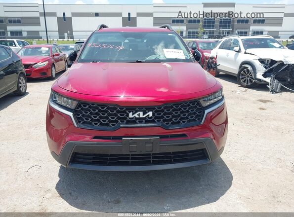 5XYRLDLC8NG144778 2022 KIA SORENTO Red Widok zestawu wskaźników