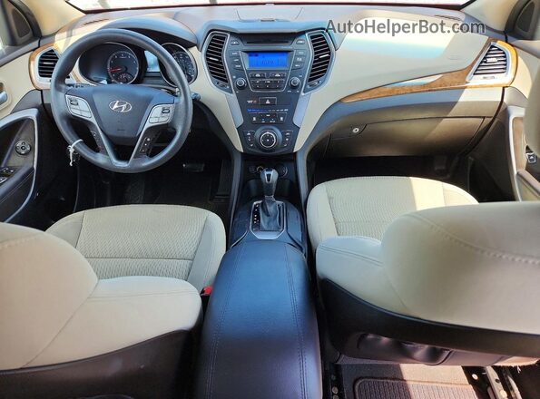 5XYZT3LB0GG371841 2016 HYUNDAI SANTA Red წინა პანელის ხედი