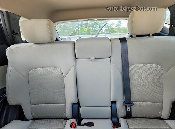 5XYZT3LB0GG371841 2016 HYUNDAI SANTA Red უკანა სავარძლების ხედი
