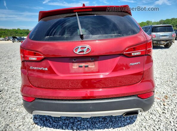 5XYZT3LB0GG371841 2016 HYUNDAI SANTA Red უკანა ხედი