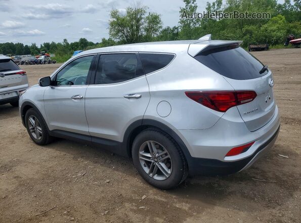 5XYZT3LB0HG394490 2017 HYUNDAI SANTA Silver Trasero izquierdo