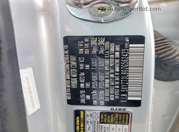 5XYZT3LB0JG562425 2018 HYUNDAI SANTA Silver 