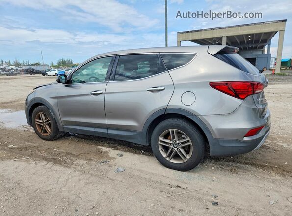 5XYZT3LB0JG567429 2018 HYUNDAI SANTA Серый Задняя левая четверть