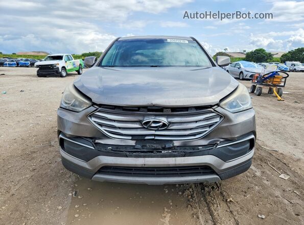 5XYZT3LB0JG567429 2018 HYUNDAI SANTA Серый Вид спереди