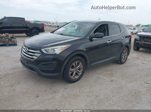 5XYZT3LB1GG331025 2016 HYUNDAI SANTA FE SPORT Black Vista tres cuartos delantera izquierda