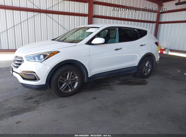 5XYZT3LB2HG392871 2017 HYUNDAI SANTA FE SPORT White Առջևի ձախ երեք քառորդ տեսարան