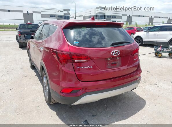 5XYZT3LB2HG413556 2017 HYUNDAI SANTA FE SPORT Темно-бордовый Задняя левая четверть
