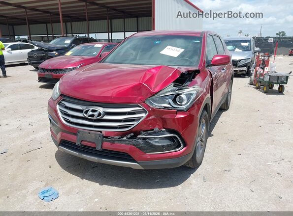 5XYZT3LB2HG413556 2017 HYUNDAI SANTA FE SPORT Темно-бордовый Передняя левая четверть