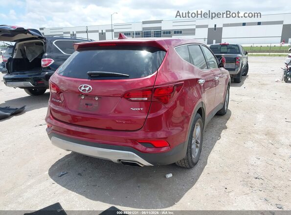 5XYZT3LB2HG413556 2017 HYUNDAI SANTA FE SPORT Темно-бордовый Задняя правая четверть