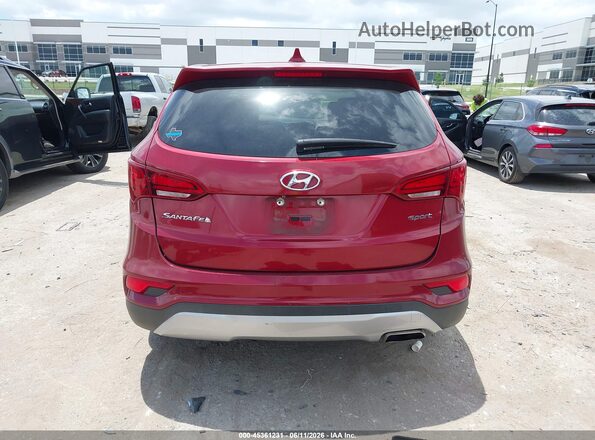 5XYZT3LB2HG413556 2017 HYUNDAI SANTA FE SPORT Темно-бордовый 