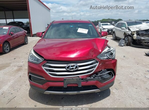 5XYZT3LB2HG413556 2017 HYUNDAI SANTA FE SPORT Темно-бордовый Вид щитка приборов