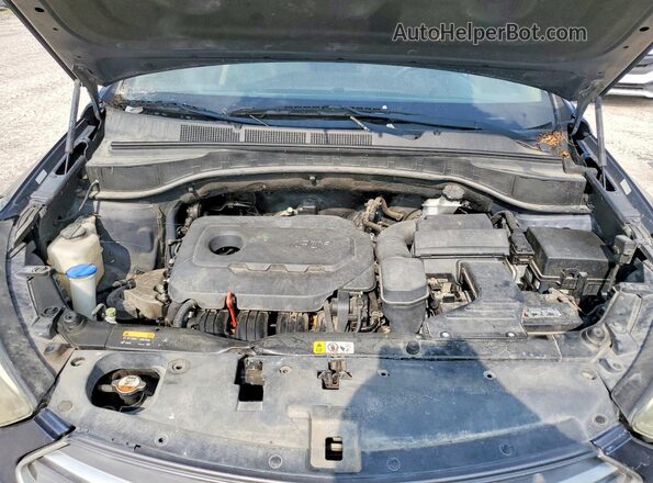 5XYZT3LB2HG413671 2017 HYUNDAI SANTA Gray ძრავის განყოფილების ხედი