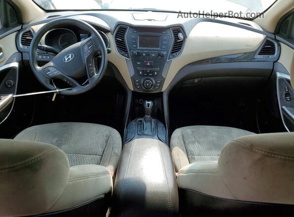5XYZT3LB2HG413671 2017 HYUNDAI SANTA Gray წინა პანელის ხედი