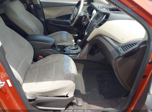 5XYZT3LB3HG415168 2017 HYUNDAI SANTA FE SPORT Orange Front interior view