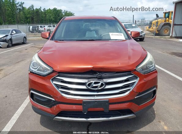 5XYZT3LB3HG415168 2017 HYUNDAI SANTA FE SPORT Orange Instrument cluster view